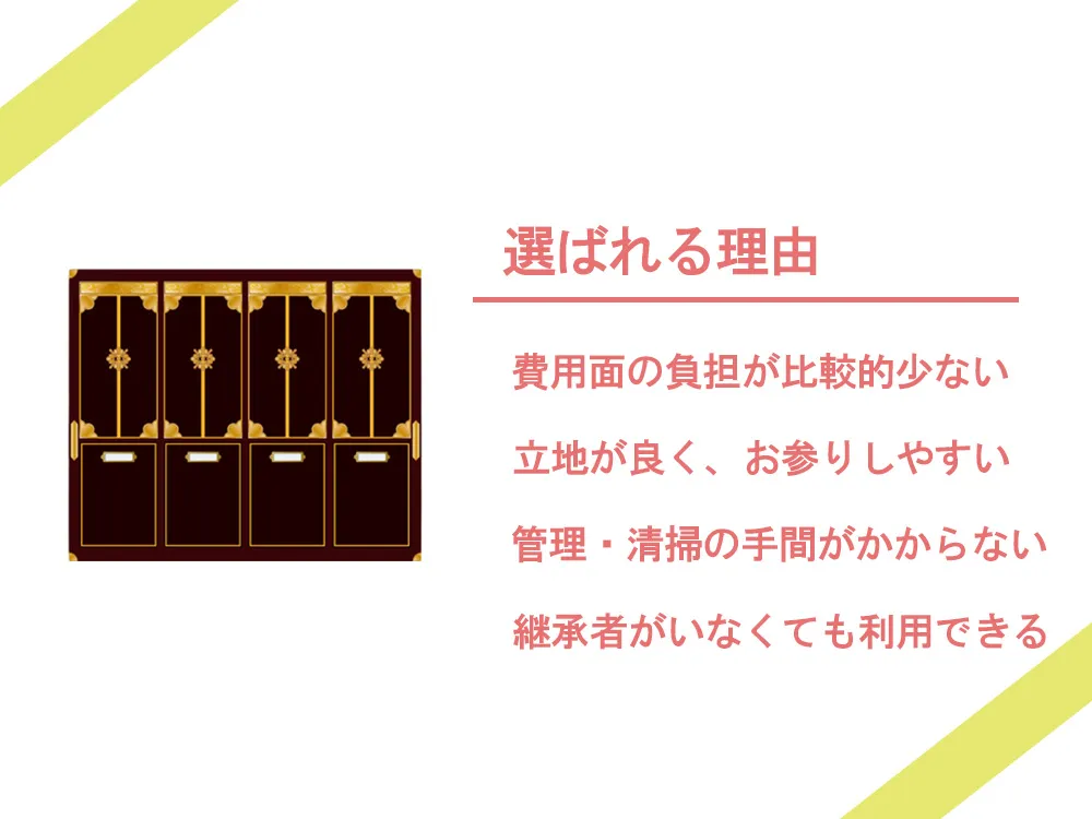 納骨堂が選ばれる理由