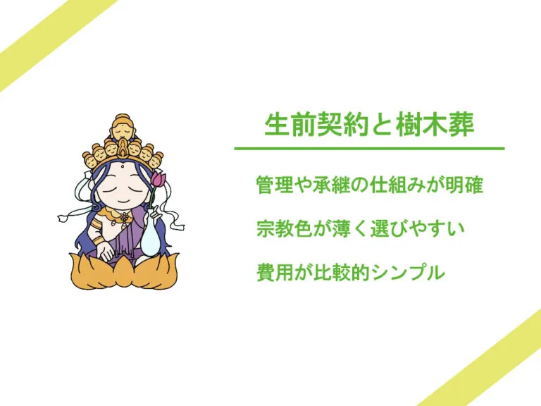 樹木葬と生前契約の相性の良さ